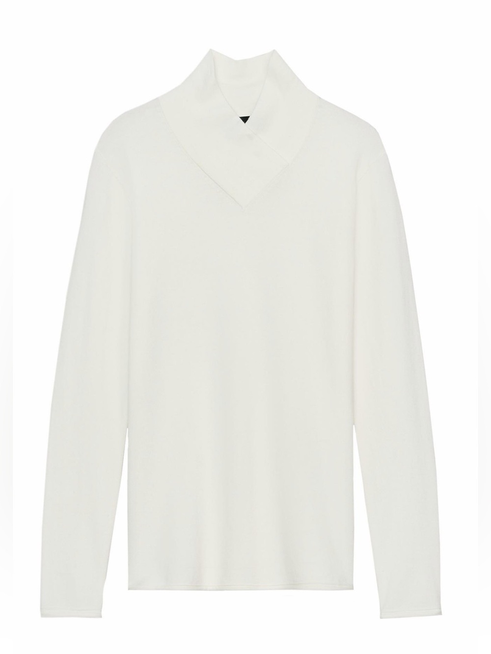 Zara Wool Blend Crossover High Neck Jumper